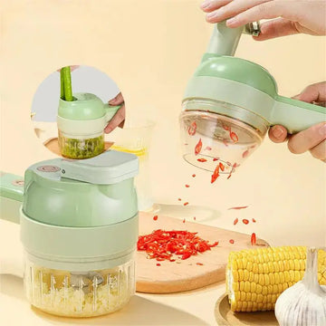 Mini picadora eléctrica de alimentos 4 en 1