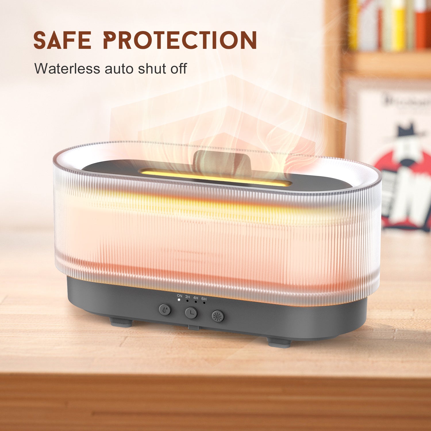 Flame Effect Aroma Diffuser (Ultrasonic Humidifier, Essential Oils)