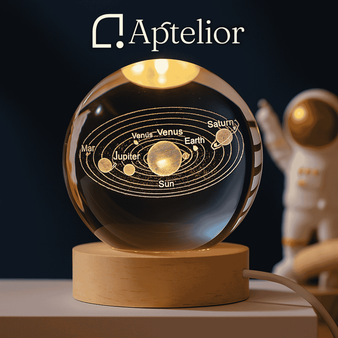 Aptelior CosmoSphere™ – 3D Galaxy Crystal Ball LED Night Light