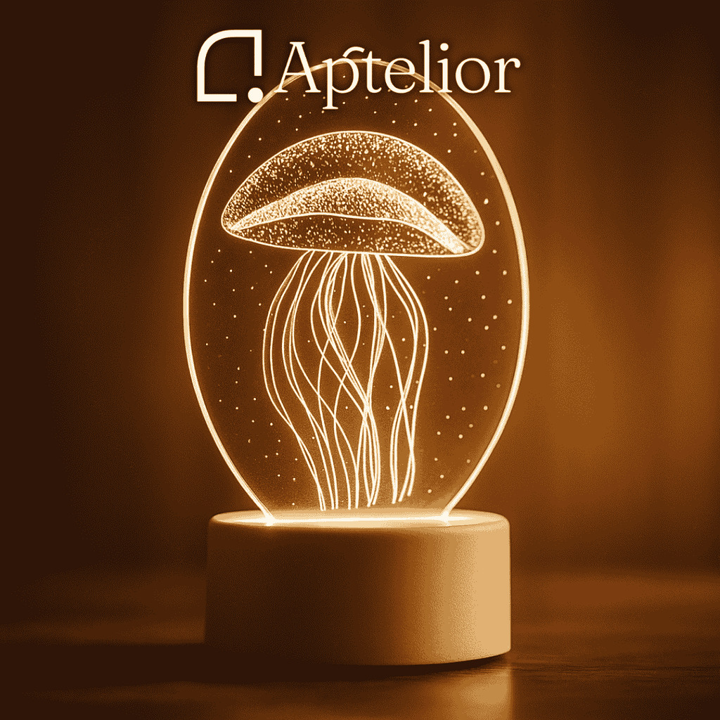 Aptelior IlluShape™ – Luz nocturna LED acrílica 3D con ilusión 