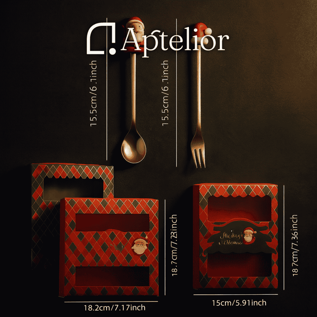 Aptelior Festive Spoon & Fork Set™ – Weihnachtsbesteck aus Edelstahl