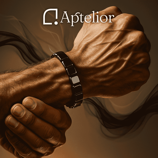 Aptelior HematitePulse™ – Magnetic Energy Bracelet