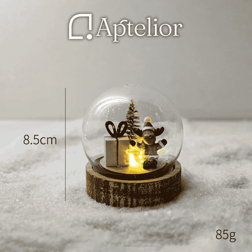Aptelior GlimSphere™ – LED Christmas Decorative Ball Light (Warm White)