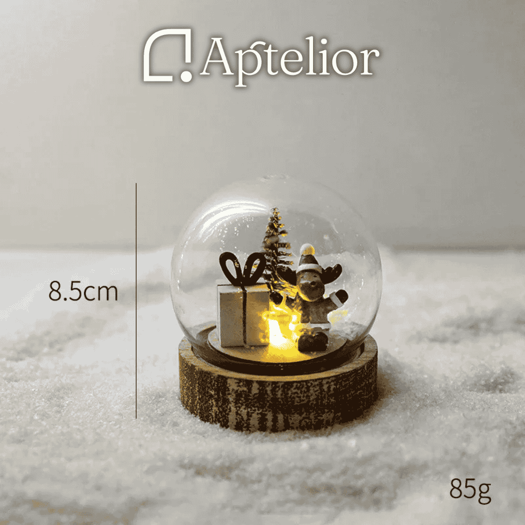 Aptelior GlimSphere™ – LED Christmas Decorative Ball Light (Warm White)