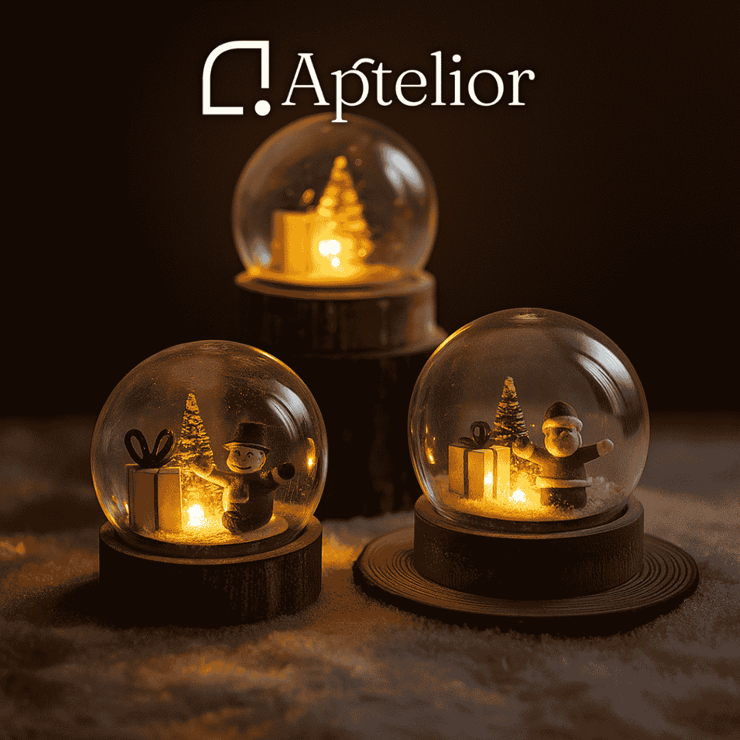 Aptelior GlimSphere™ – LED Christmas Decorative Ball Light (Warm White)
