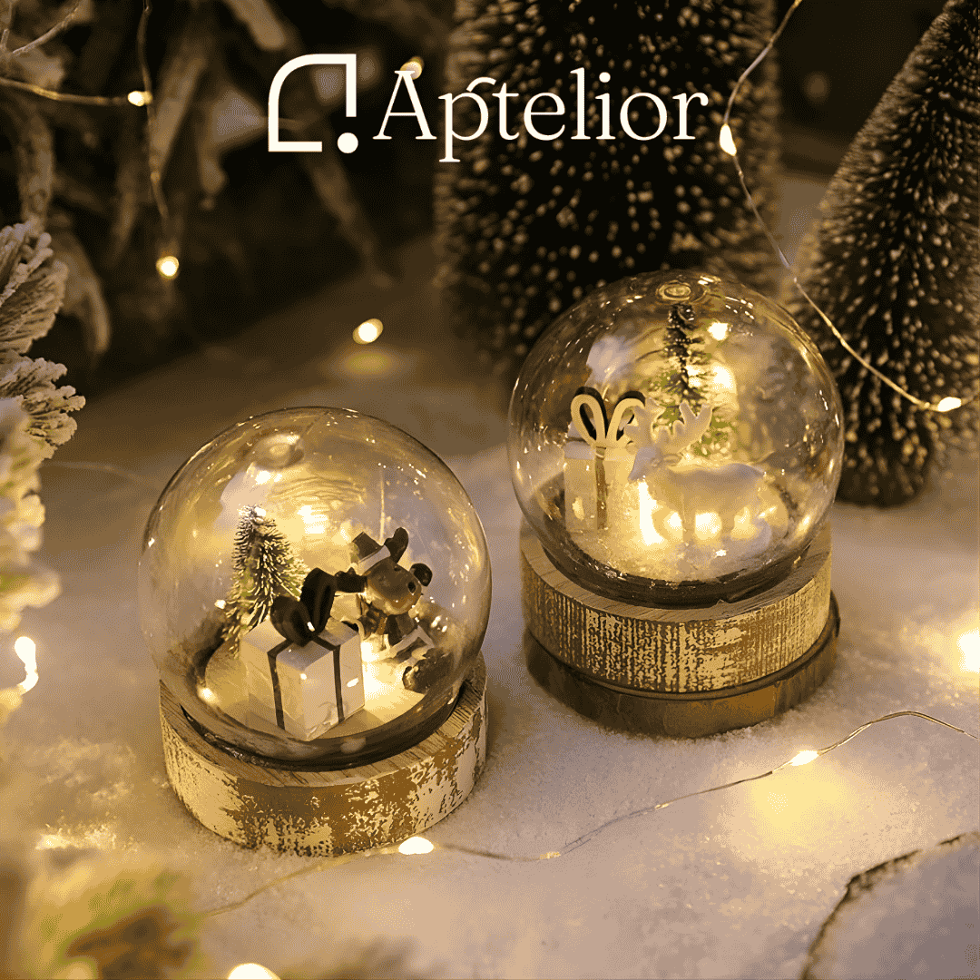 Aptelior GlimSphere™ – LED Christmas Decorative Ball Light (Warm White)