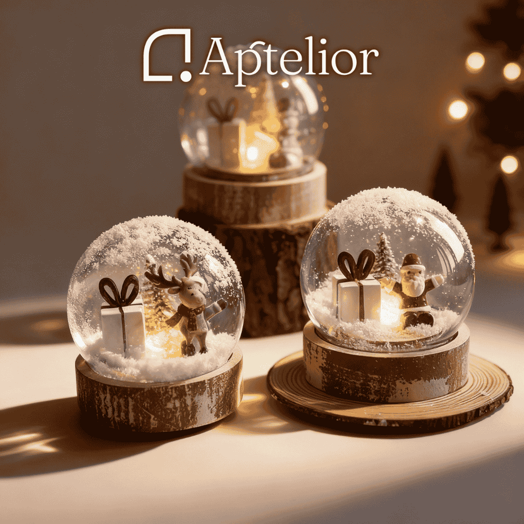 Aptelior GlimSphere™ – LED Christmas Decorative Ball Light (Warm White)