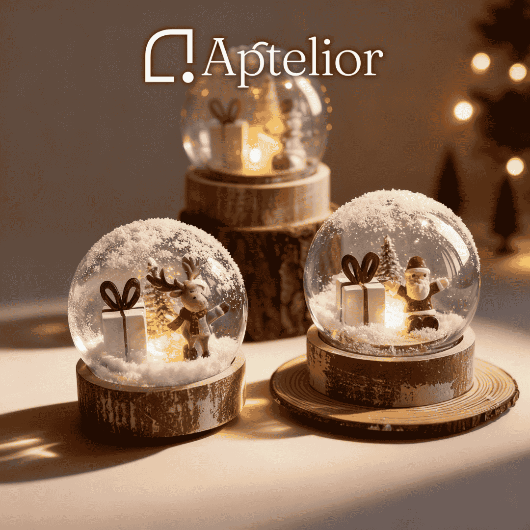 Aptelior GlimSphere™ – LED Christmas Decorative Ball Light (Warm White)