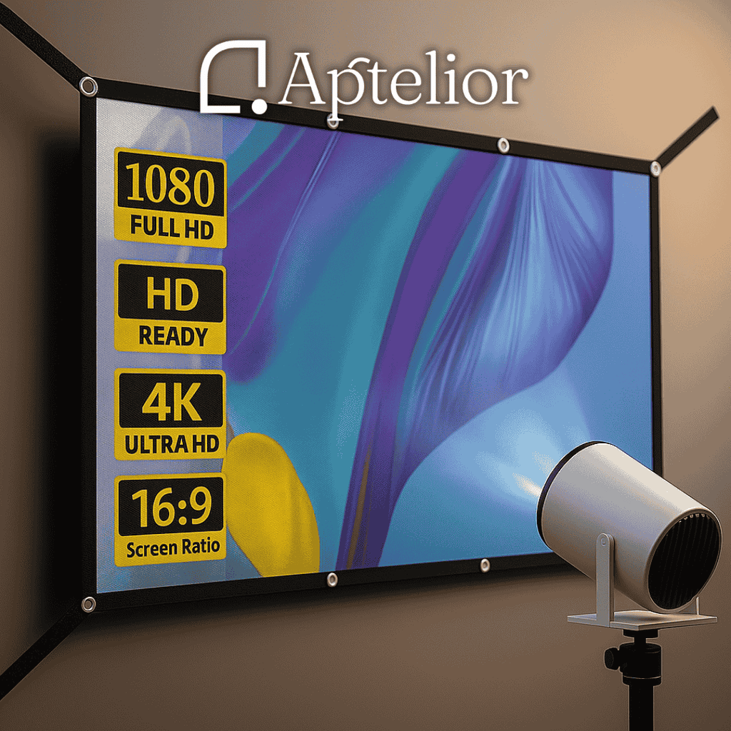Aptelior ViewFold™ – Pantalla de proyector HD plegable