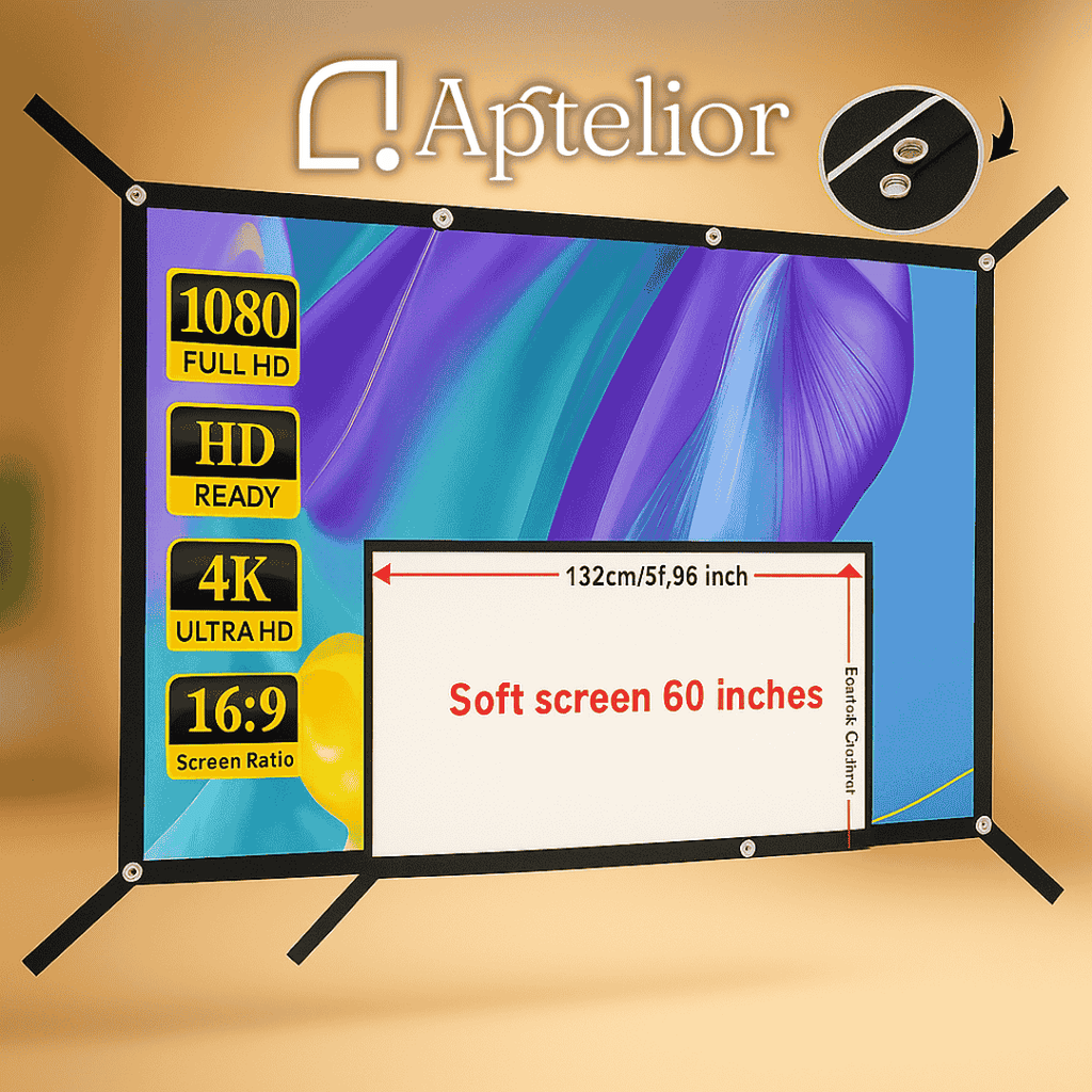 Aptelior ViewFold™ – Pantalla de proyector HD plegable