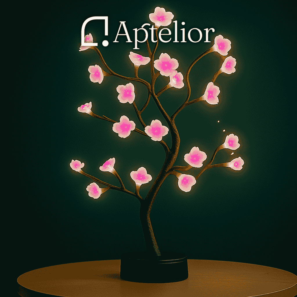 Aptelior RoséaTree™ – LED Rose Leaf Fairy Table Lamp