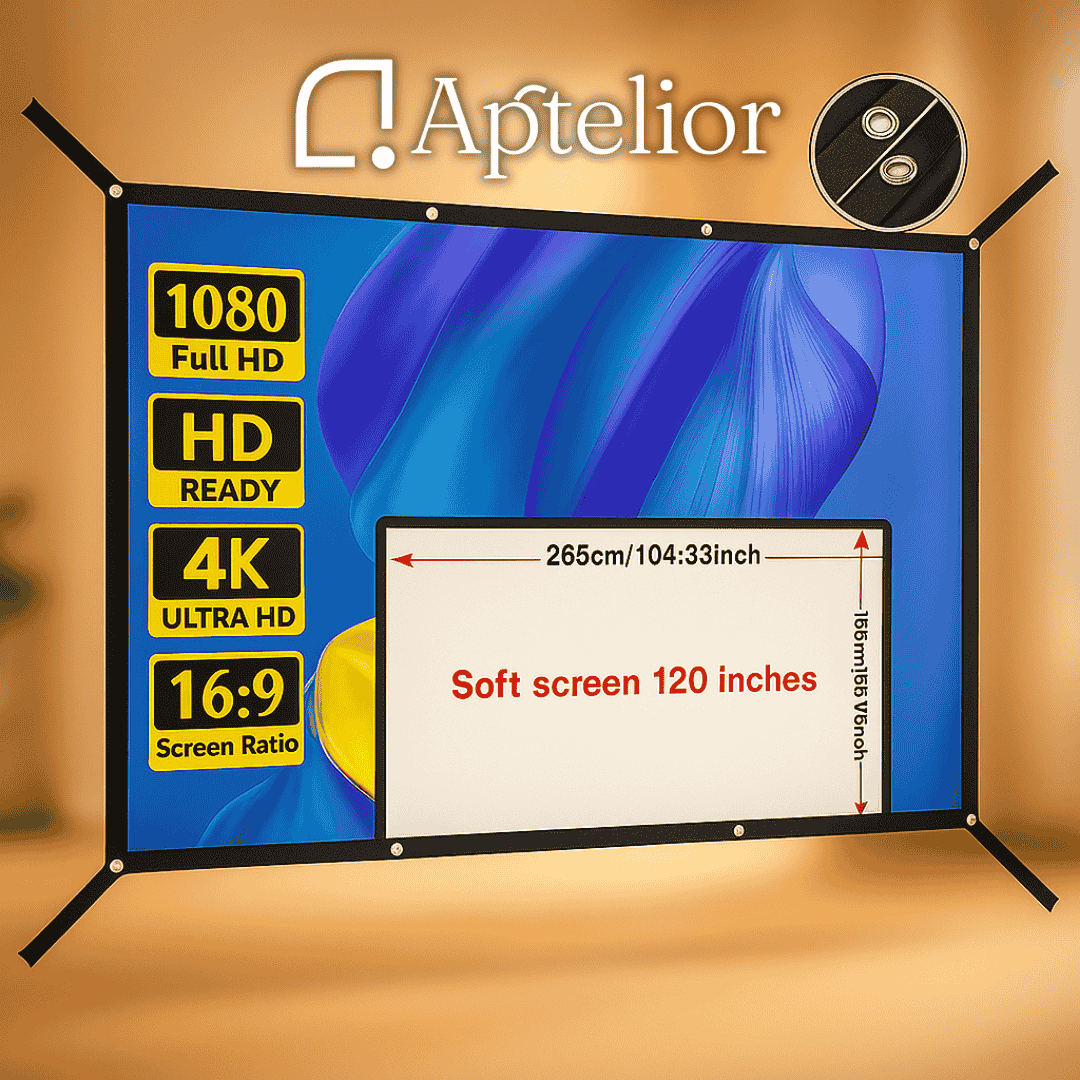 Aptelior ViewFold™ – Pantalla de proyector HD plegable