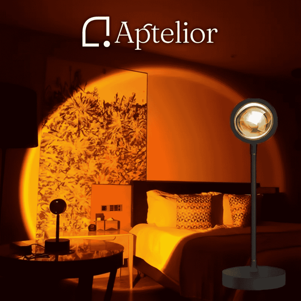 Aptelior SolAura™ – LED Sunset Projector Atmosphere Lamp