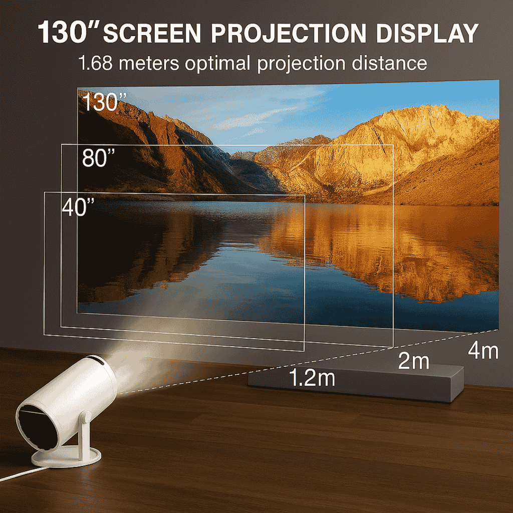 Aptelior VisionAir™ – HY300PRO Smart Projektor (4K Unterstützung)