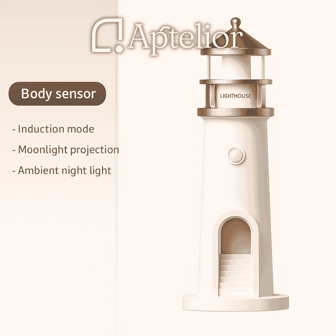 Aptelior MoonLight™ – Projektionslampe mit Bewegungsmelder und Bluetooth-Musik