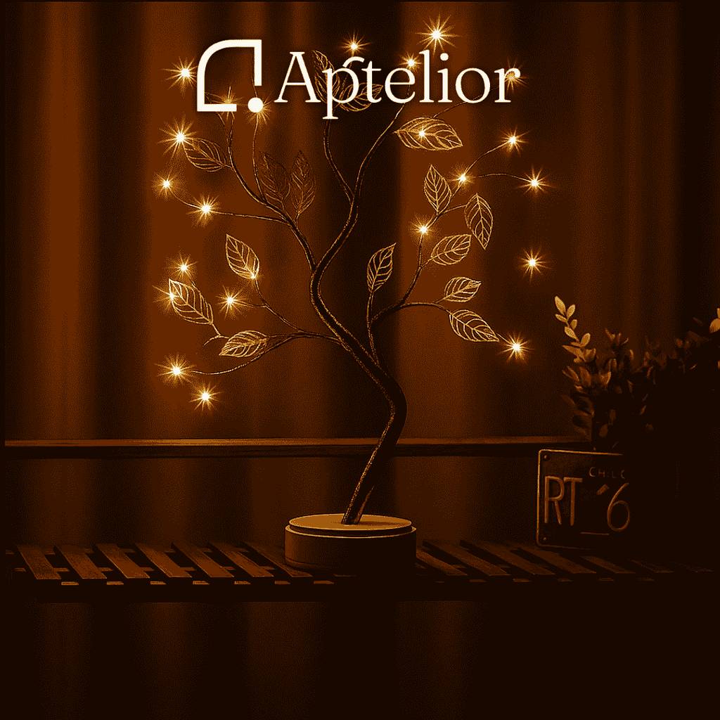 Aptelior RoséaTree™ – LED Rose Leaf Fairy Table Lamp