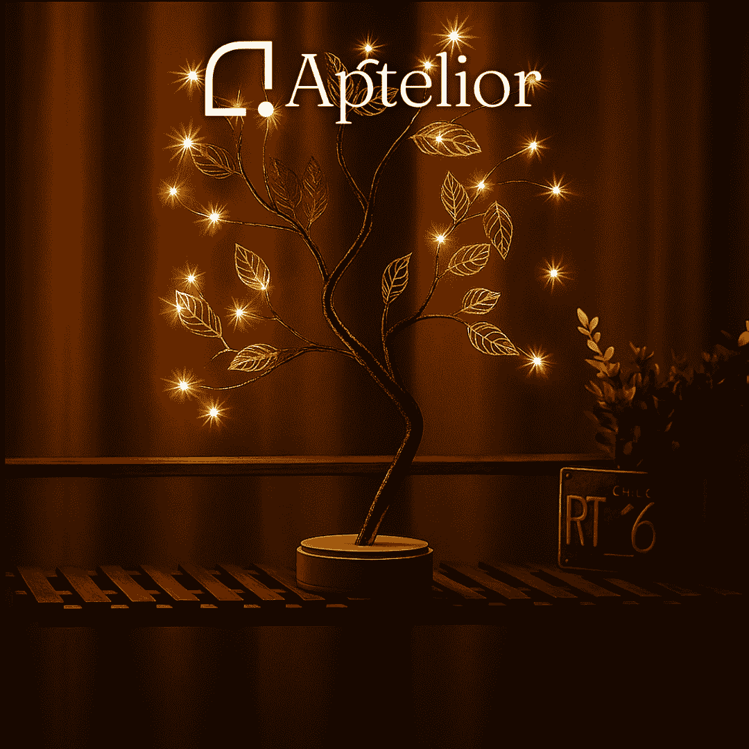 Aptelior RoséaTree™ – LED Rose Leaf Fairy Table Lamp