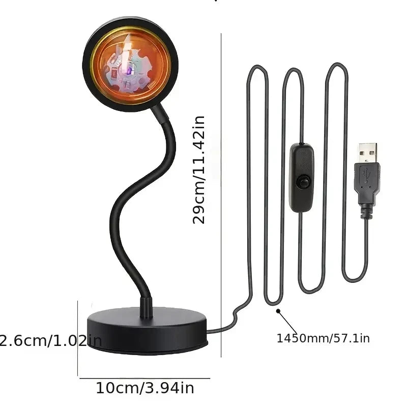 Aptelior SolAura™ – LED Sonnenuntergangsprojektor Atmosphärenlampe