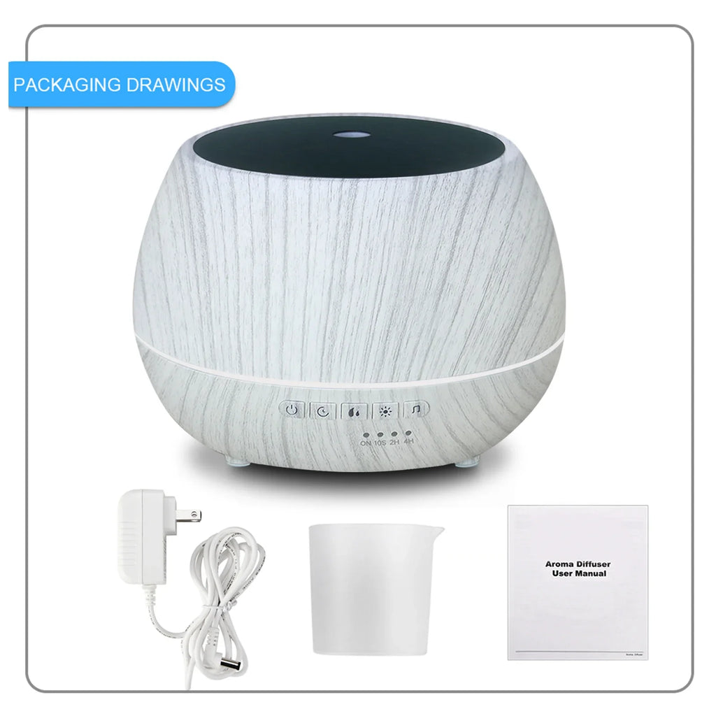Smart WiFi Essential Oil Diffuser 500ml | Tuya & Alexa App Control + 7 LED Colors