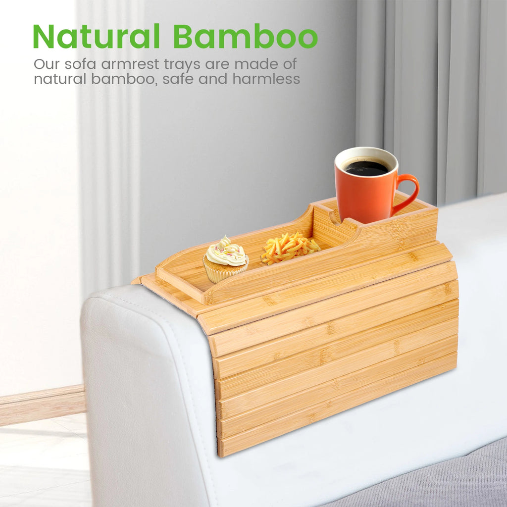 Bamboo Sofa Arm Tray