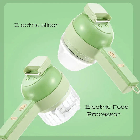 Mini picadora eléctrica de alimentos 4 en 1