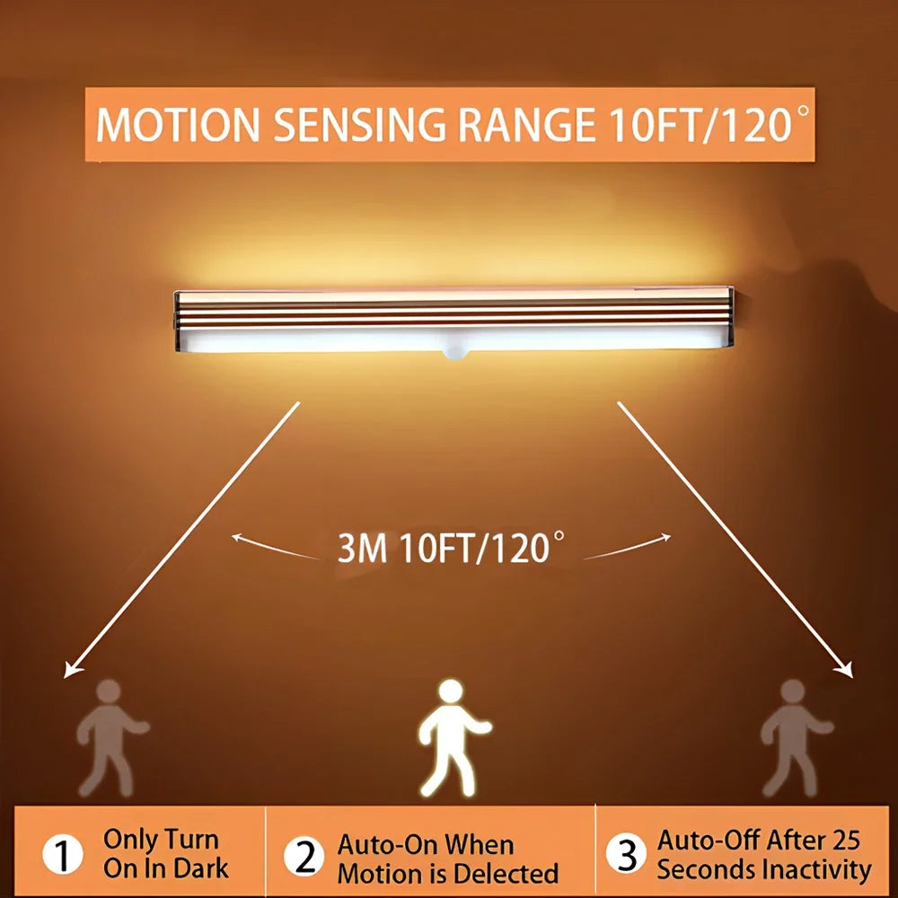 Motion Sensor LED Light Bar (USB, Magnetic, Rechargeable)