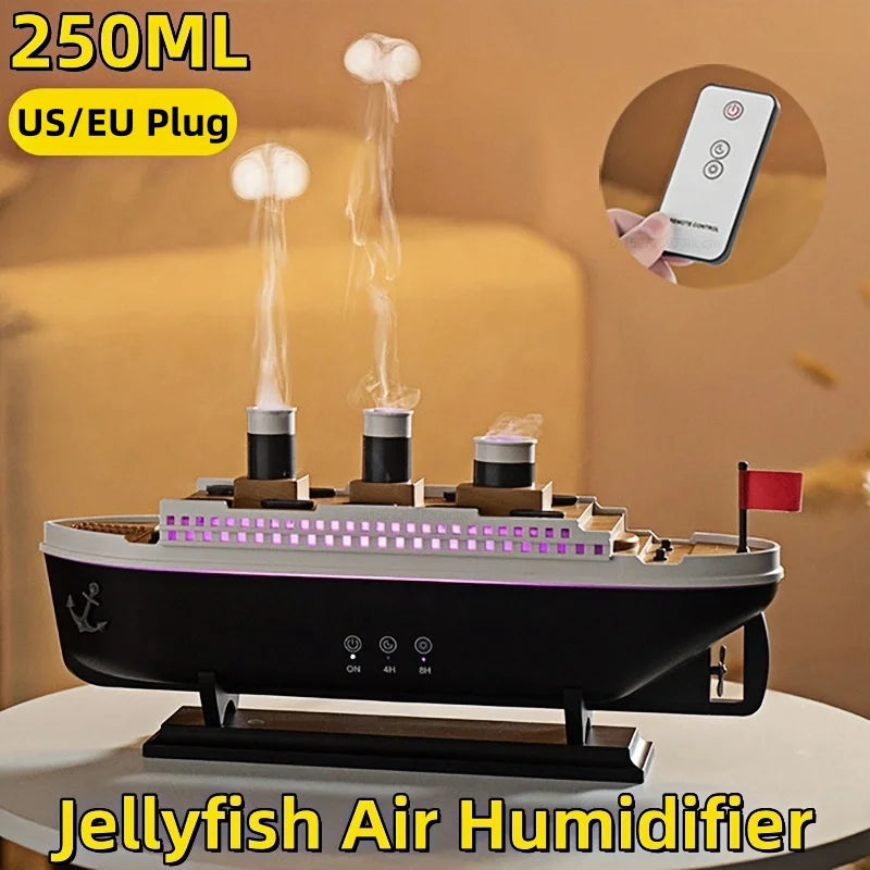 Aptelior OceanMist™ – 250ml Titanic Ship Air Humidifier & Aroma Diffuser