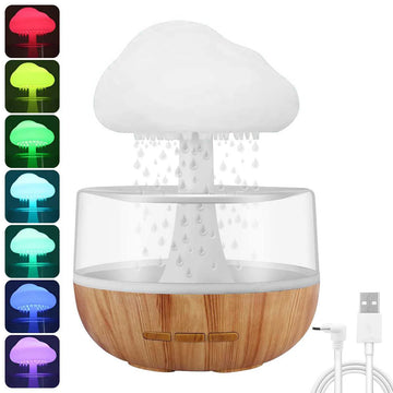 Humidificador y luz nocturna Rain Cloud