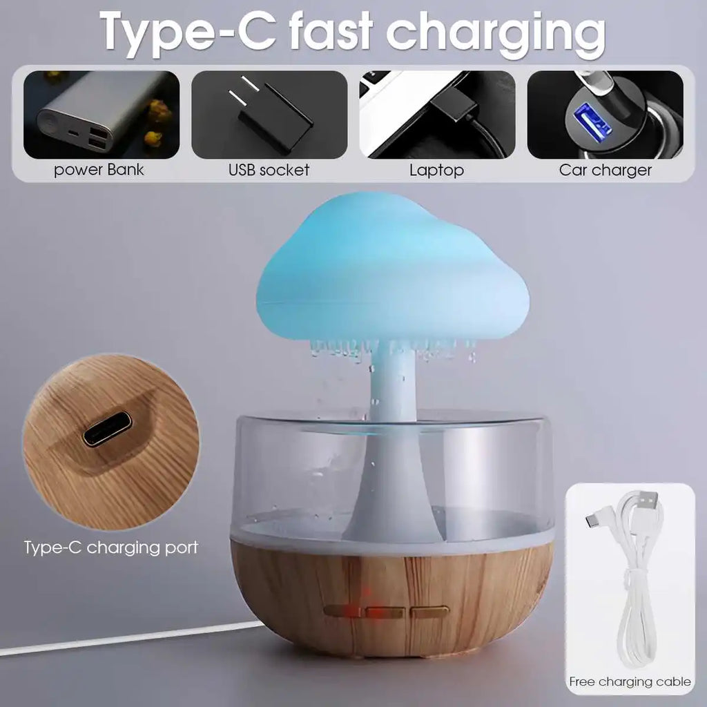 Rain Cloud Humidifier & Night Light