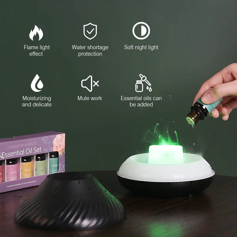 Volcano Flame Aroma Diffuser & Humidifier