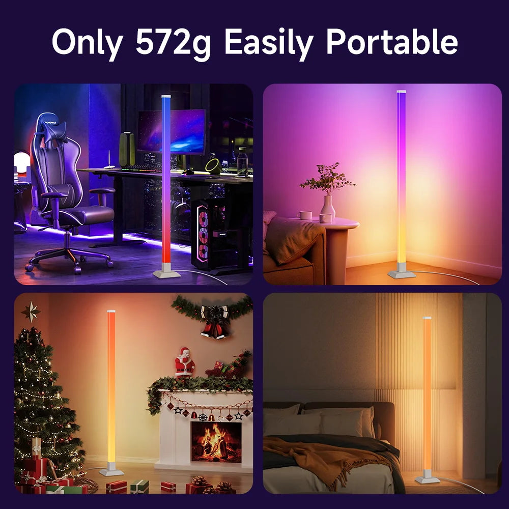 Smart RGB Floor Lamp (Remote, App, Mood Light, Dimmable)