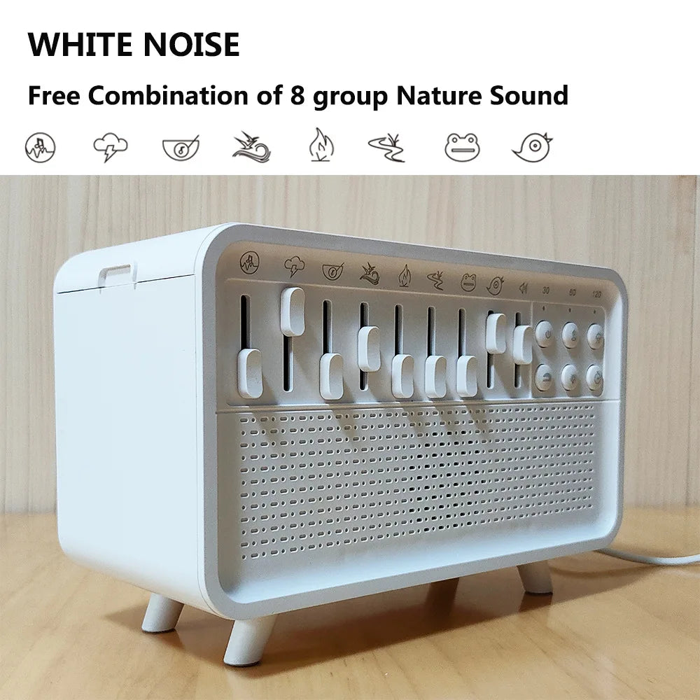 White Noise Machine with Aroma Diffuser & Night Light