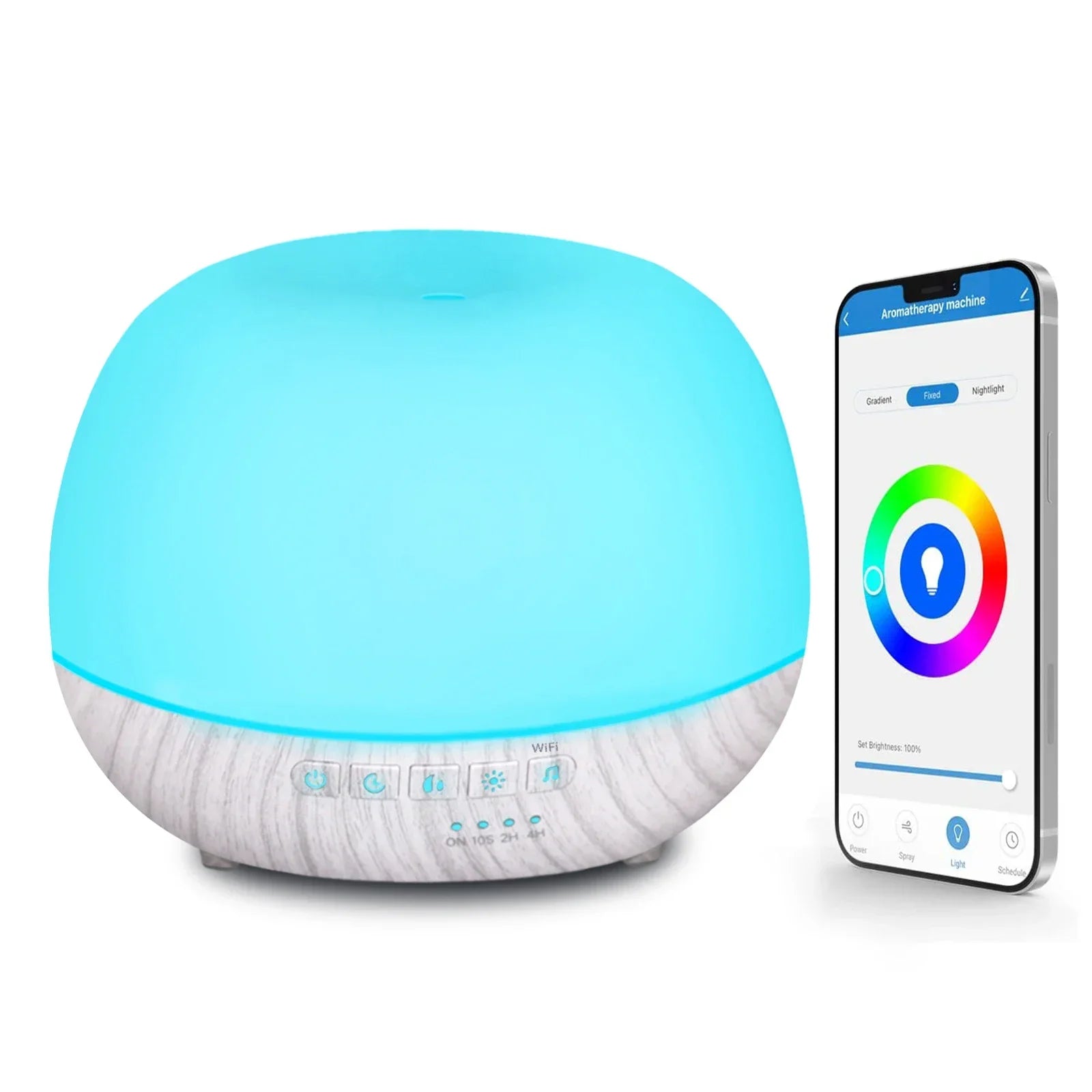 Smart WiFi Aroma Diffuser 500ml | Tuya & Alexa Control + 7 LED Mood Lights