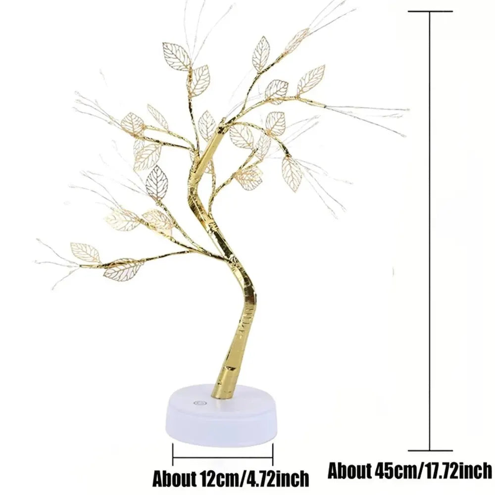 Aptelior RoséaTree™ – LED Rose Leaf Fairy Table Lamp
