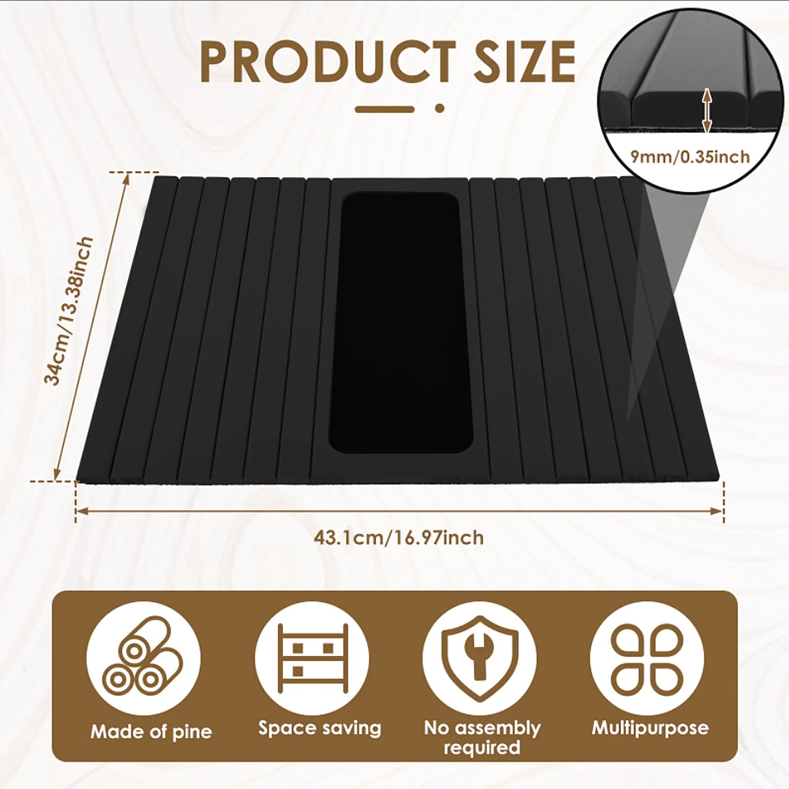 Bamboo Sofa Arm Tray