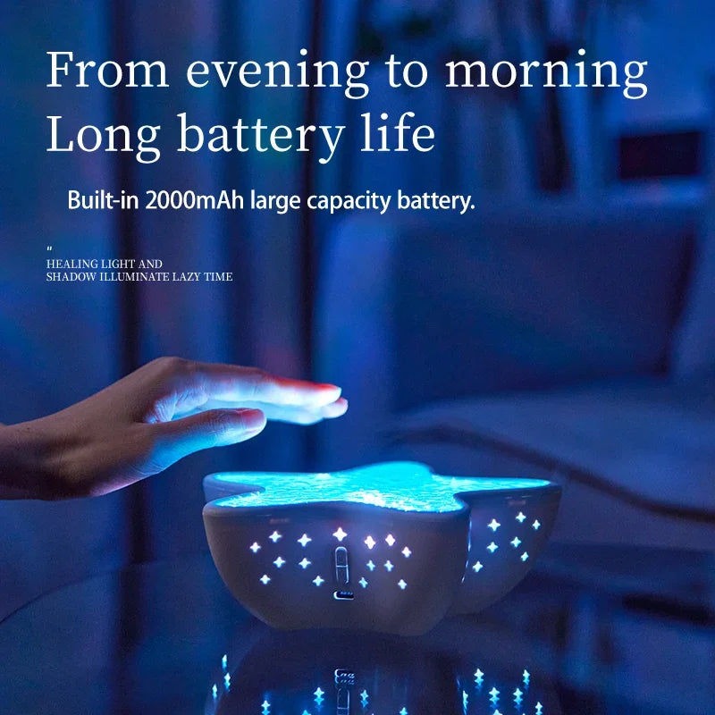 Starfish Ocean Wave Projector Lamp (USB, Rechargeable)