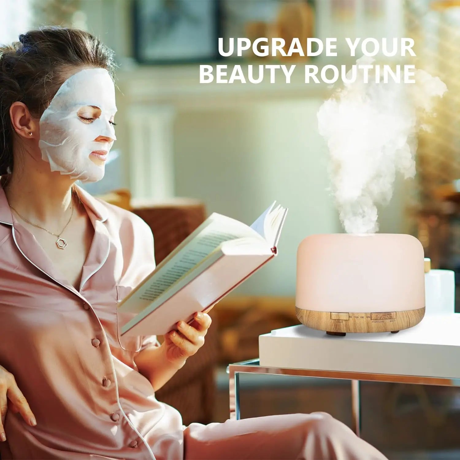 Aptelior ZenMist™ – Holzmaserung Luftbefeuchter & Aroma Diffusor