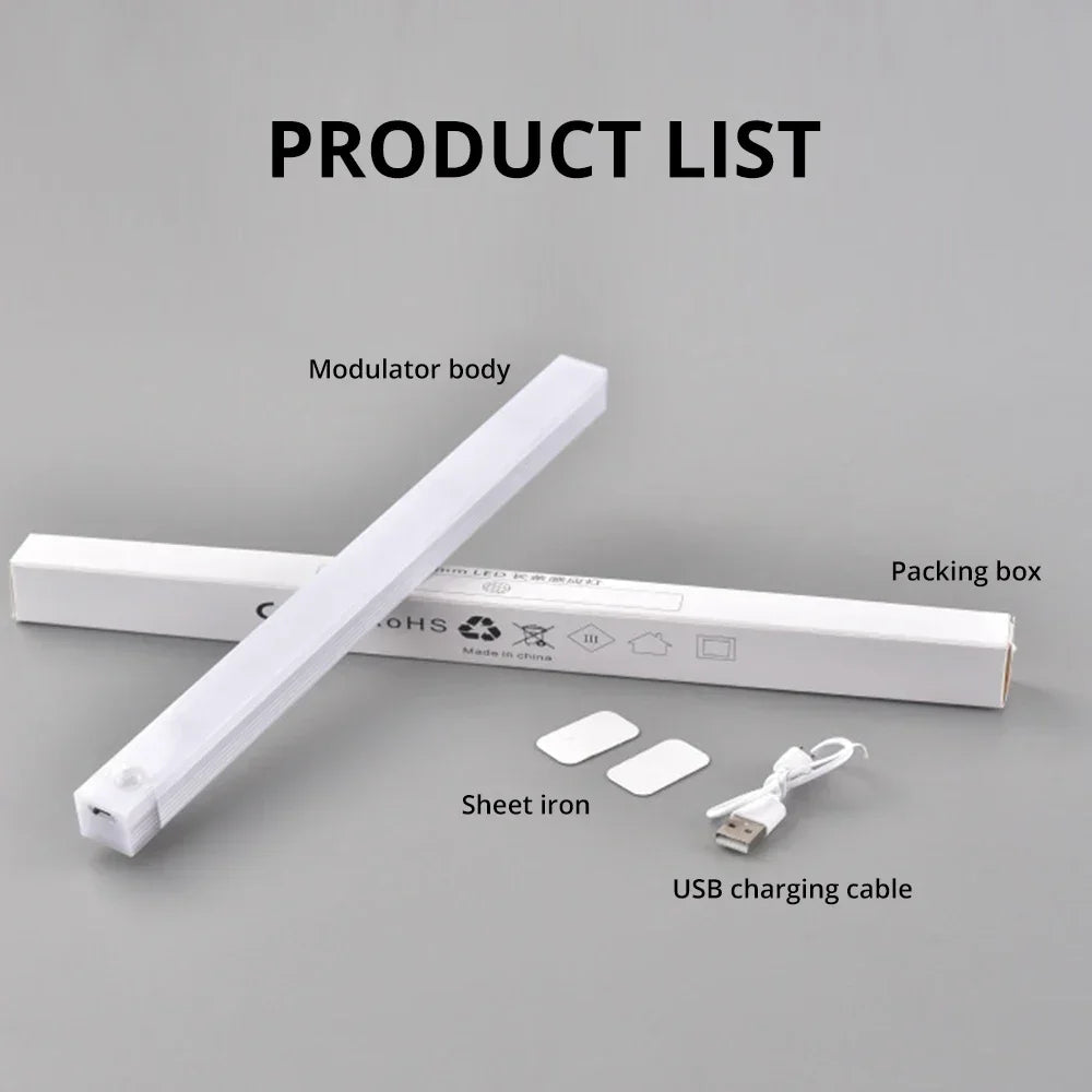 Motion Sensor LED Light Bar (USB, Magnetic, Rechargeable)