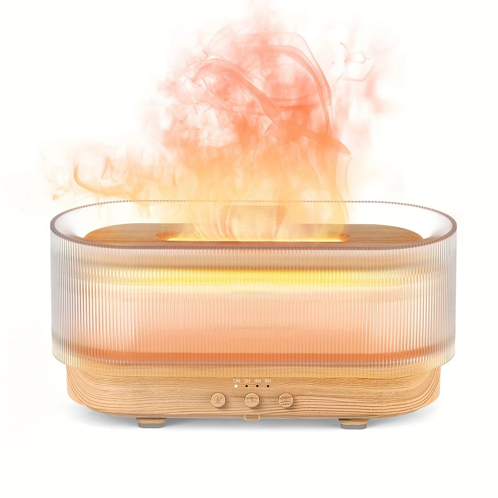 Flame Effect Aroma Diffuser (Ultrasonic Humidifier, Essential Oils)
