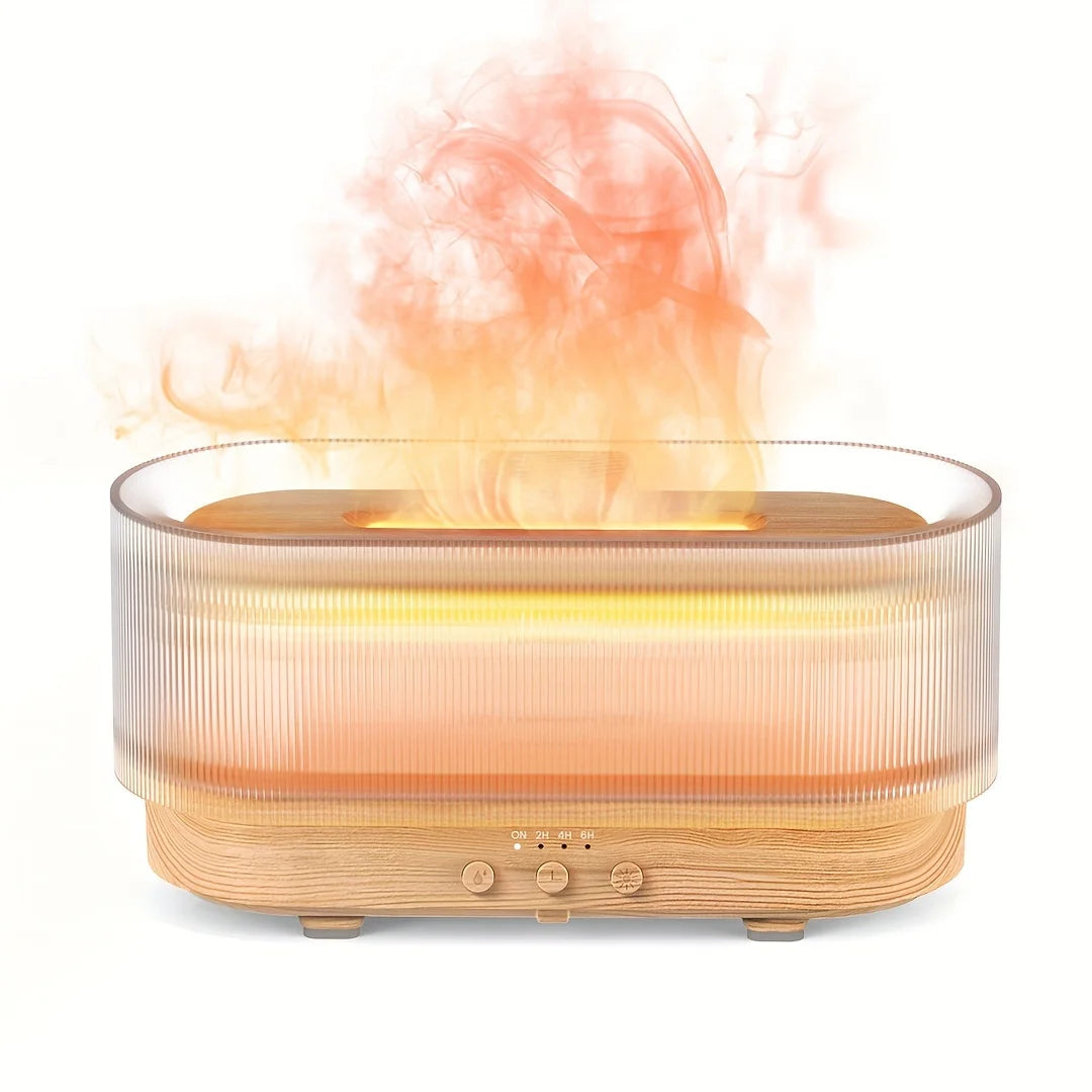 Flame Effect Aroma Diffuser (Ultrasonic Humidifier, Essential Oils)