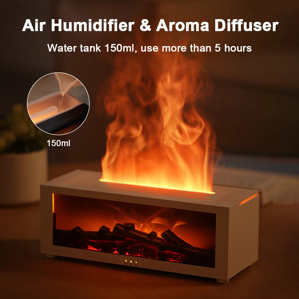 FlameMist™ Humidifier & Aroma Diffuser (Remote)