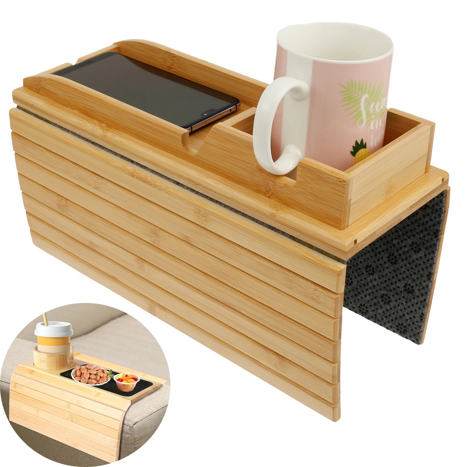 Bamboo Sofa Arm Tray