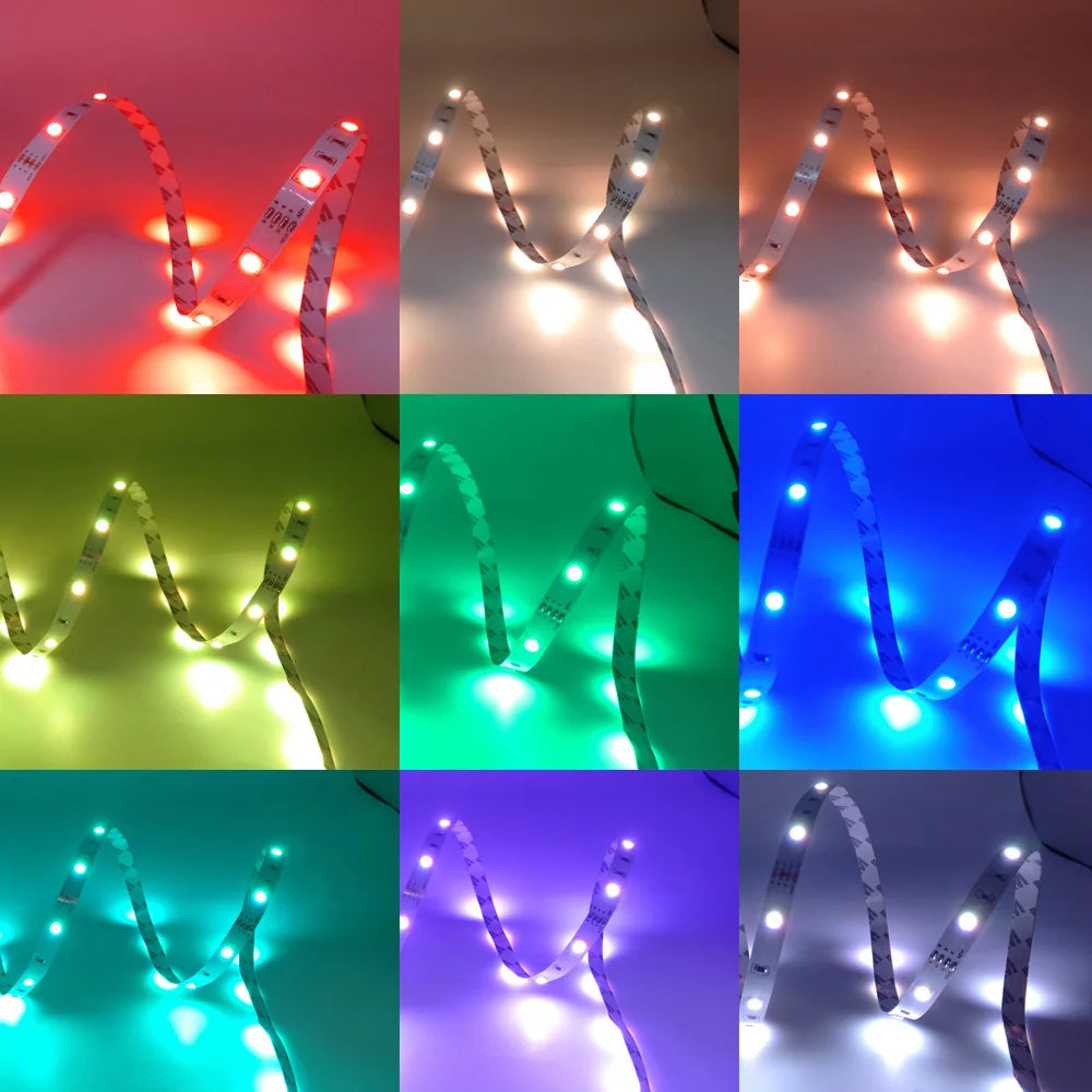 RGB LED Strip Light 5V 5050 | Smart WiFi & Bluetooth App Control | USB TV Backlight