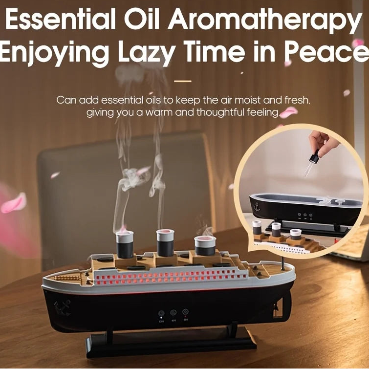 Aptelior OceanMist™ – 250ml Titanic Ship Air Humidifier & Aroma Diffuser
