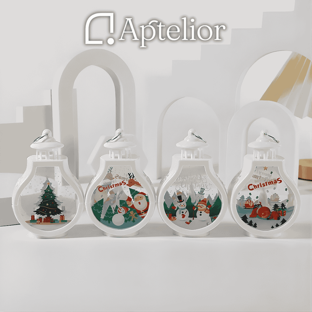 Aptelior LumiWind™ – Candelabro con lámpara de viento LED navideña 