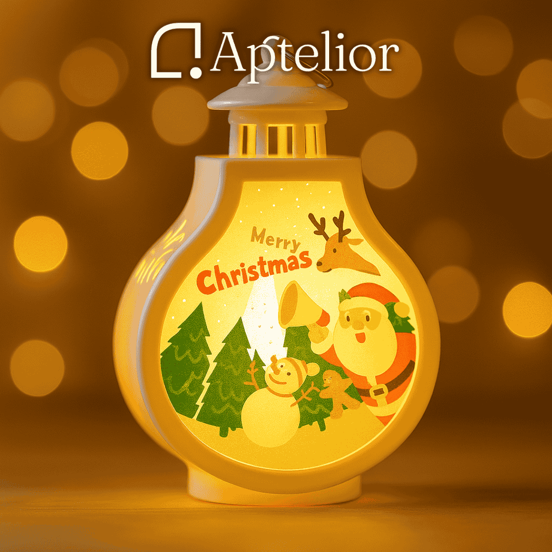 Aptelior LumiWind™ – Candelabro con lámpara de viento LED navideña 