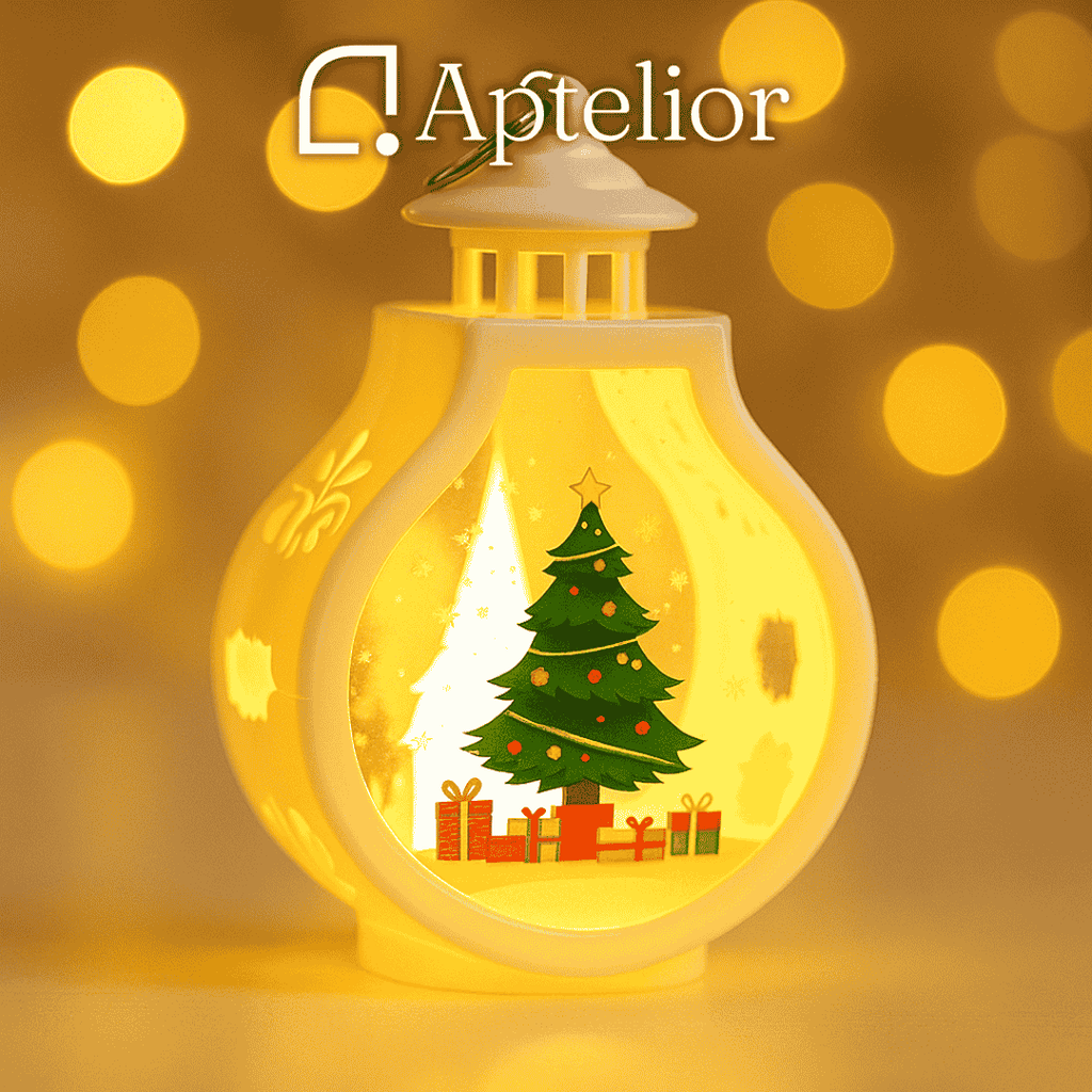 Aptelior LumiWind™ – Candelabro con lámpara de viento LED navideña 