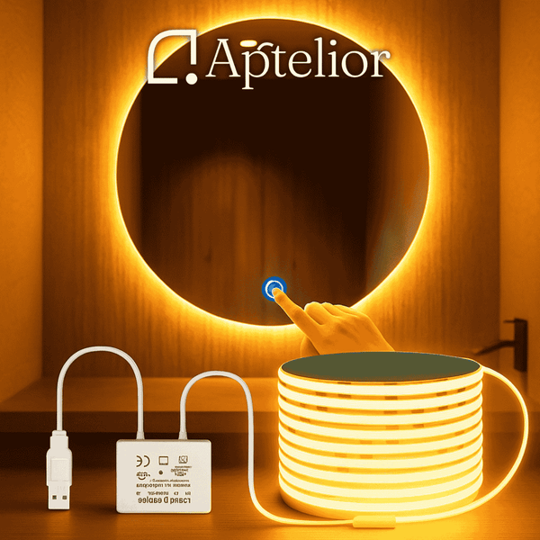Aptelior LumaTrace™ – Smart Dimmable LED Mirror Backlight