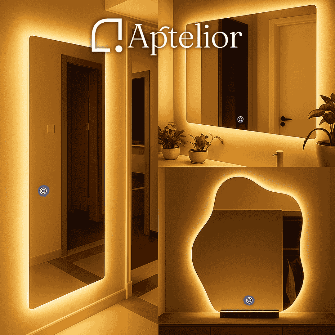 Aptelior LumaTrace™ – Smart Dimmable LED Mirror Backlight