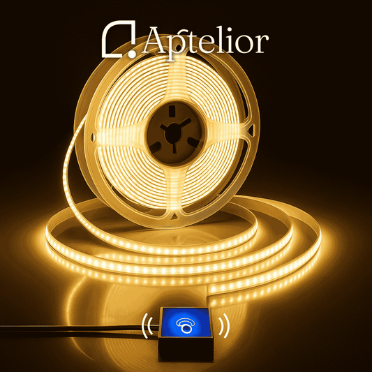 Aptelior LumaTrace™ – Retroiluminación LED inteligente y regulable para espejos